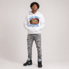 Black University Blue 5s DopeSkill Hoodie Sweatshirt Born Broke Die Rich Graphic
