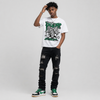 Pine Green 1s DopeSkill T-Shirt Distorted Realms Graphic