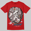 Jordan 11 Retro Cherry DopeSkill T-Shirt Money Longer Graphic Streetwear - Red