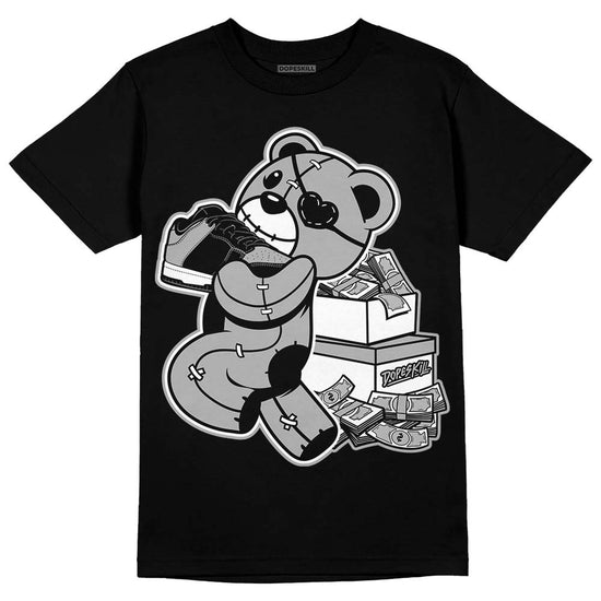 Jordan 1 Low OG “Shadow” DopeSkill T-Shirt Bear Steals Sneaker Graphic Streetwear -Black