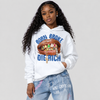 “True Blue” 3s DopeSkill Hoodie Sweatshirt Born Broke Die Rich Graphic