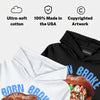 Black University Blue 5s DopeSkill Hoodie Sweatshirt Born Broke Die Rich Graphic