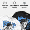 Black University Blue 5s DopeSkill Long Sleeve T-Shirt Boss Up Graphic