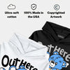 Black University Blue 5s DopeSkill Hoodie Sweatshirt Out Here Being Cute Graphic