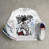 “True Blue” 3s DopeSkill Long Sleeve T-Shirt Boss Up Graphic