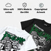 Pine Green 1s DopeSkill T-Shirt Distorted Realms Graphic