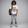 Flint Grey 9s DopeSkill T-Shirt Whippin Graphic