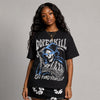 Black University Blue 5s DopeSkill T-Shirt Go Fund Yourself Graphic