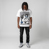 Flint Grey 9s DopeSkill Oversize Print T-Shirt Real Ones Choose Loyalty Graphic