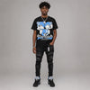 Black University Blue 5s DopeSkill T-Shirt Stay Solid Graphic