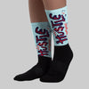 Dunk Glacier Blue DopeSkill Sublimated Socks Hustle Graphic