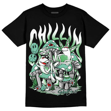 Jordan 1 High OG Green Glow DopeSkill T-Shirt Chillin Graphic Streetwear - Black