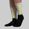 Blue Grey 13s DopeSkill Sublimated Socks Hustle Graphic