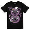 Jordan 2 “Mauve/Off-Noir” DopeSkill T-Shirt New Double Bear Graphic Streetwear - Black