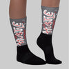 Cement Grey 3s DopeSkill Sublimated Socks Hustle Graphic