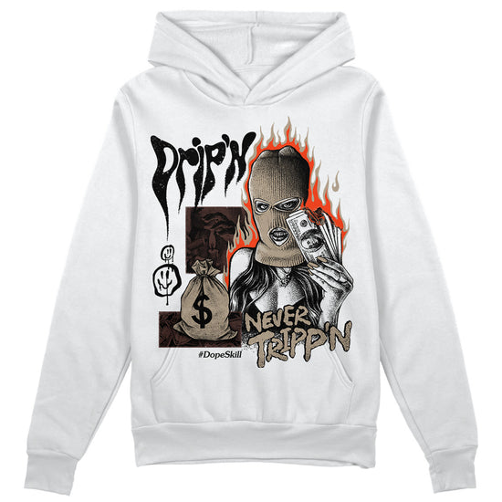 Jordan 1 High OG “Latte” DopeSkill Hoodie Sweatshirt Drip'n Never Tripp'n Graphic Streetwear - White 