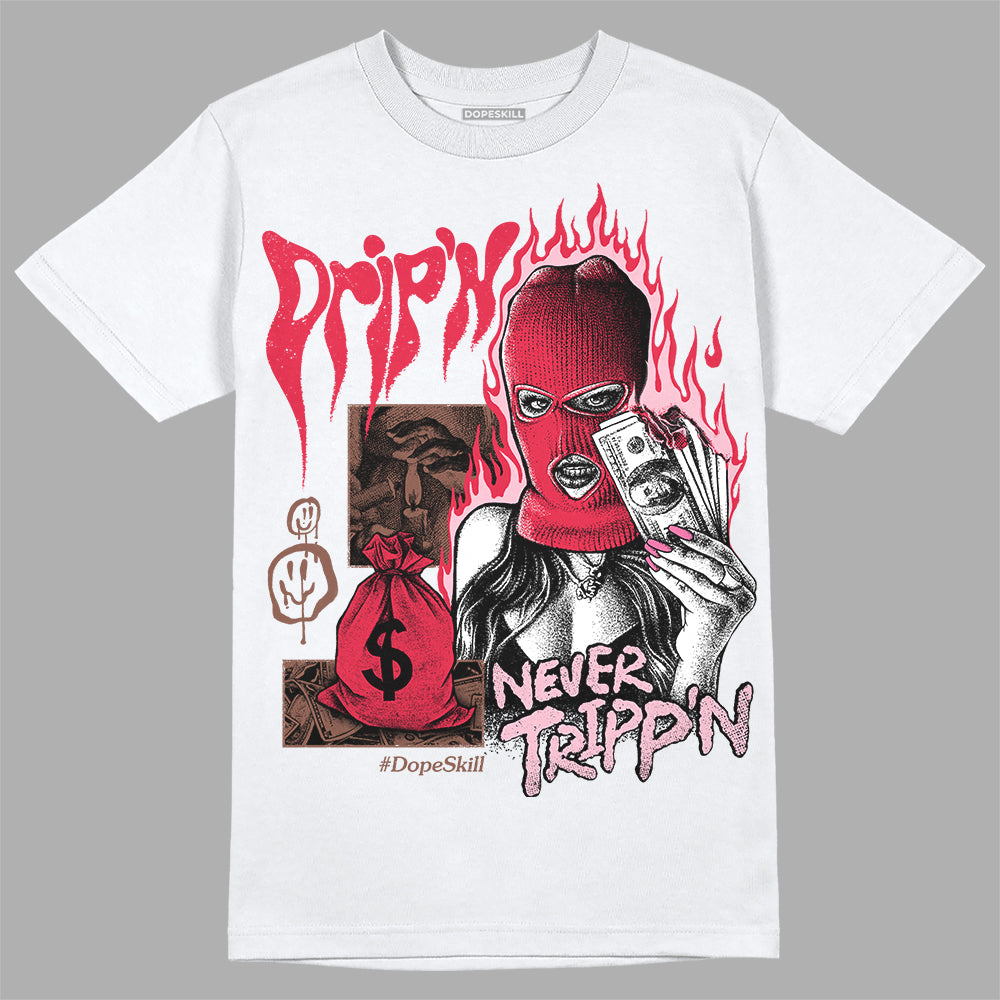 Dunk Low PRM Bacon DopeSkill T-Shirt Drip'n Never Tripp'n Graphic Streetwear - White 