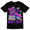 Dunk Low Championship Court Purple DopeSkill T-Shirt Born To Be Rich Graphic Streetwear - Black