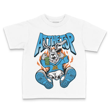 Jordan 1 High OG “UNC” Reimagined DopeSkill Toddler Kids T-shirt At The Top Streetwear - White
