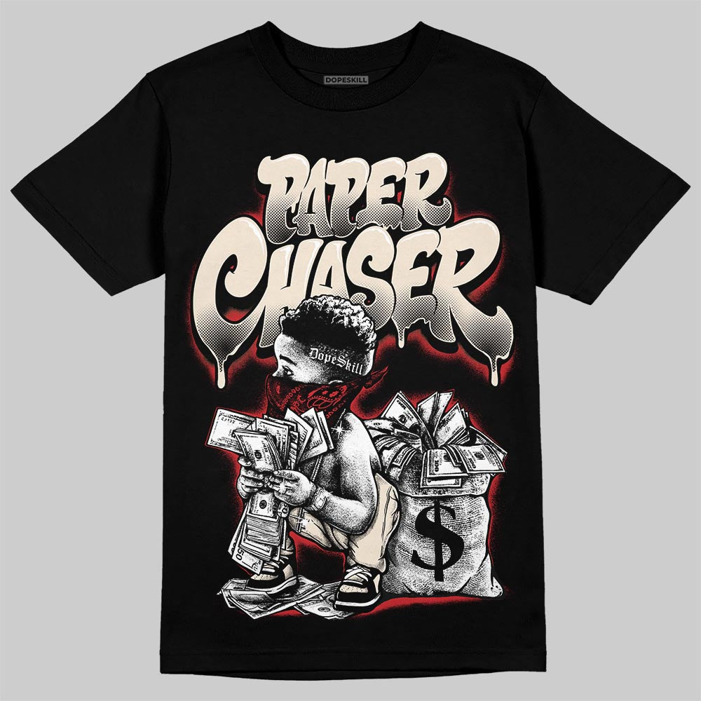 Jordan 1 Retro High OG Flight Club DopeSkill T-Shirt Paper Chaser Boy Graphic Streetwear - Black