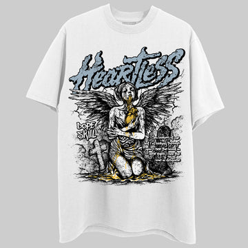 Jordan 13 “Blue Grey” DopeSkill T-Shirt Heartless Graphic Streetwear  - White 