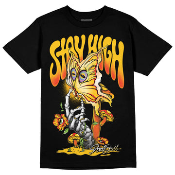 Yellow Sneakers DopeSkill T-Shirt Stay High Graphic Streetwear - Black