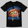 Jordan 3 "True Blue" DopeSkill T-Shirt Born Broke Die Rich Graphic Streetwear - Black