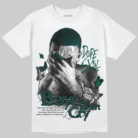 Jordan 4 Retro Oxidized Green DopeSkill T-Shirt Boys Don't Cry Graphic Streetwear - White