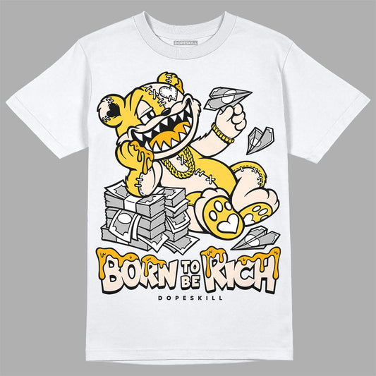 Jordan 4 "Sail" DopeSkill T-Shirt Born To Be Rich Graphic Streetwear - White