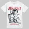 Air Foamposite One Cough Drop (2025) DopeSkill T-Shirt All Earned Graphic Streetwear - White