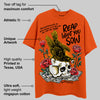 Orange Black White Collection DopeSkill Orange T-shirt Reap What You Sow Graphic