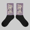 Violet Ore 3s DopeSkill Sublimated Socks Hustle Graphic