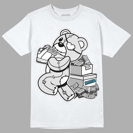 Dunk Low ‘Pure Platinum’ DopeSkill T-Shirt Bear Steals Sneaker Graphic Streetwear - White 