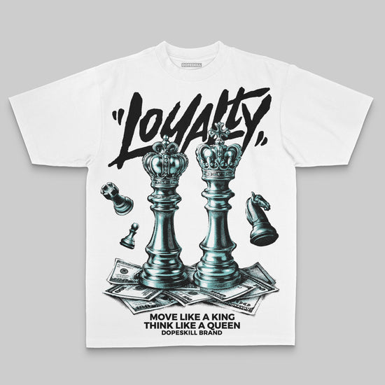 Black/White Sneakers Oversize Print 'Loyalty' DopeSkill Graphic T-shirt Streetwear - White 