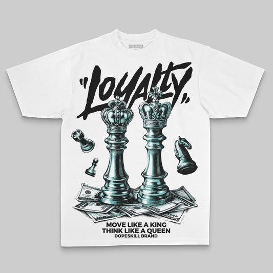 Black/White Sneakers Oversize Print 'Loyalty' DopeSkill Graphic T-shirt Streetwear - White 