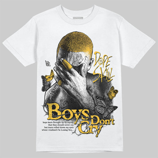 New Balance 9060 Varsity Gold (GS) DopeSkill T-Shirt Boys Don't Cry Graphic Streetwear - WHite