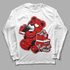 Jordan 1 Retro Low "Black Toe" DopeSkill Long Sleeve T-Shirt Bear Steals Sneaker Graphic Streetwear - White