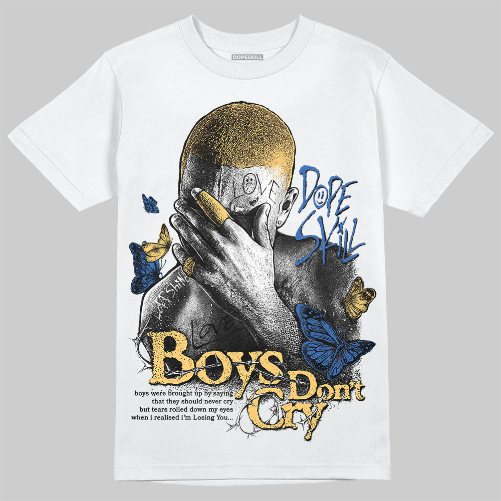 Travis Scott x Air Jordan 1 Low OG “Canary” DopeSkill T-Shirt Boys Don't Cry Graphic Streetwear - White 