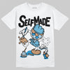 Jordan 4 Denim “Worn Blue” DopeSkill T-Shirt Self Made Graphic Streetwear - White