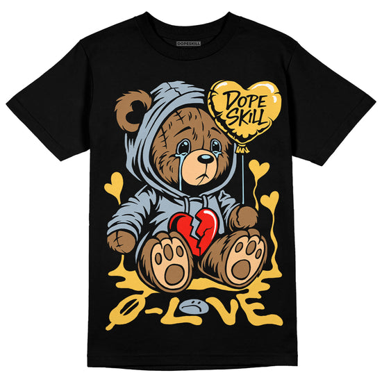 Jordan 13 “Blue Grey” DopeSkill T-Shirt Broken Bear Graphic Streetwear - Black