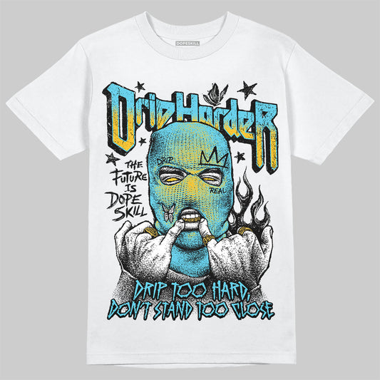 Jordan 11 Retro Gamma Blue (2025) DopeSkill T-Shirt Drip Harder Graphic Streetwear - White