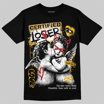 Jordan 12 Retro 'Taxi' 2025 DopeSkill T-Shirt Certified Lover Graphic Streetwear - Black