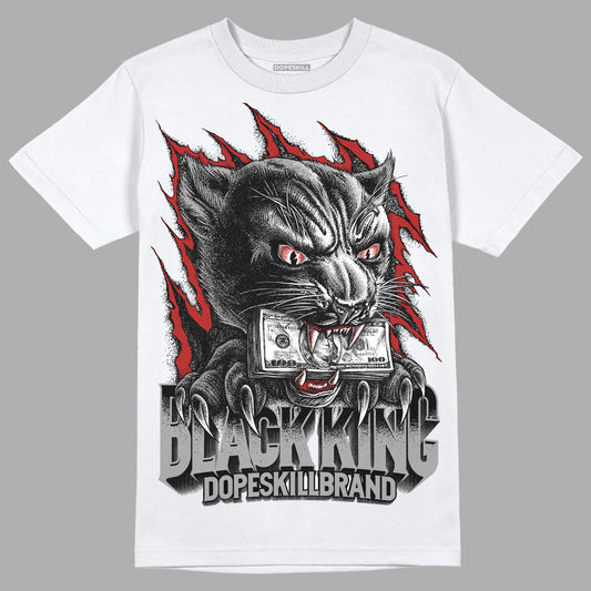 Jordan 14 "Black/White" DopeSkill T-Shirt Black King Graphic Streetwear - White 