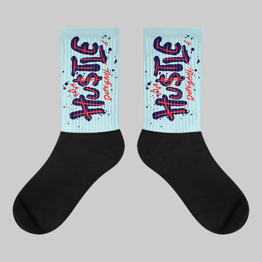 Dunk Glacier Blue DopeSkill Sublimated Socks Hustle Graphic