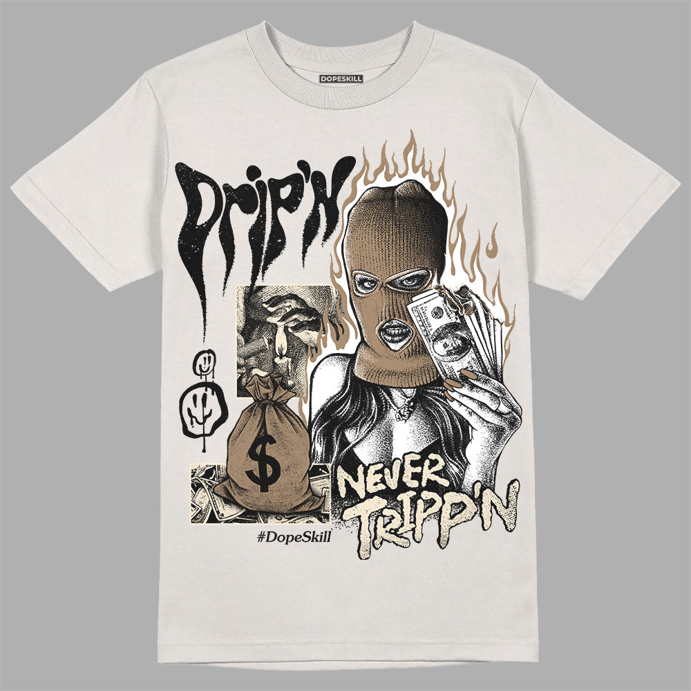 Jordan 5 SE “Sail” DopeSkill Sand T-shirt Drip'n Never Tripp'n Graphic Streetwear