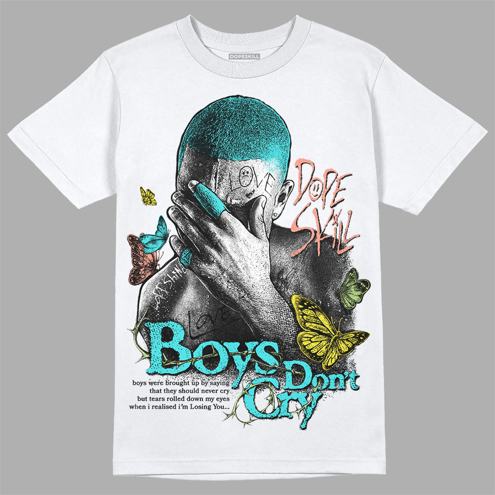 New Balance 9060 “Cyan Burst” DopeSkill T-Shirt Boys Don't Cry Graphic Streetwear - White