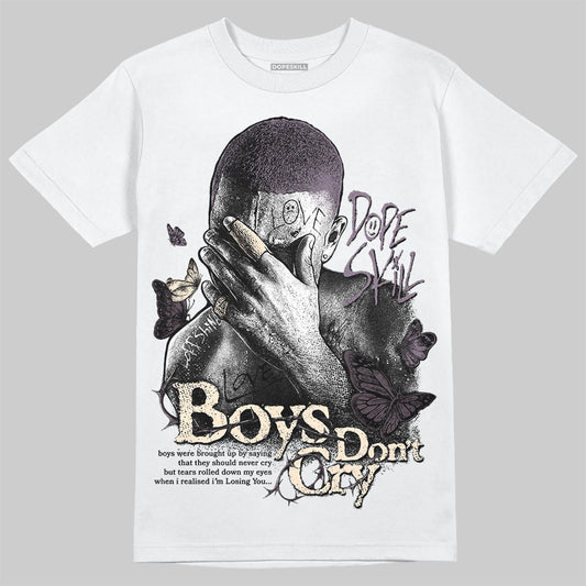 A Ma Maniére x Air Jordan 3 Black Violet Ore DopeSkill T-Shirt Boys Don't Cry Graphic Streetwear - White 