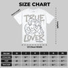 Cool Grey 11s DopeSkill Oversize Print T-Shirt True Lover Graphic