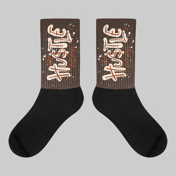 Mocha 1s DopeSkill Sublimated Socks Hustle Graphic