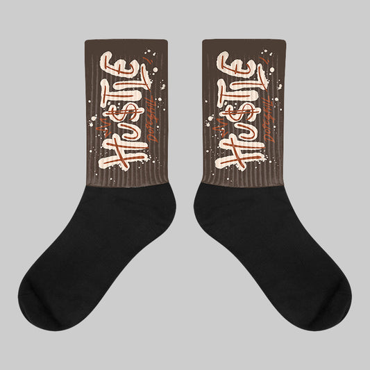 Mocha 1s DopeSkill Sublimated Socks Hustle Graphic